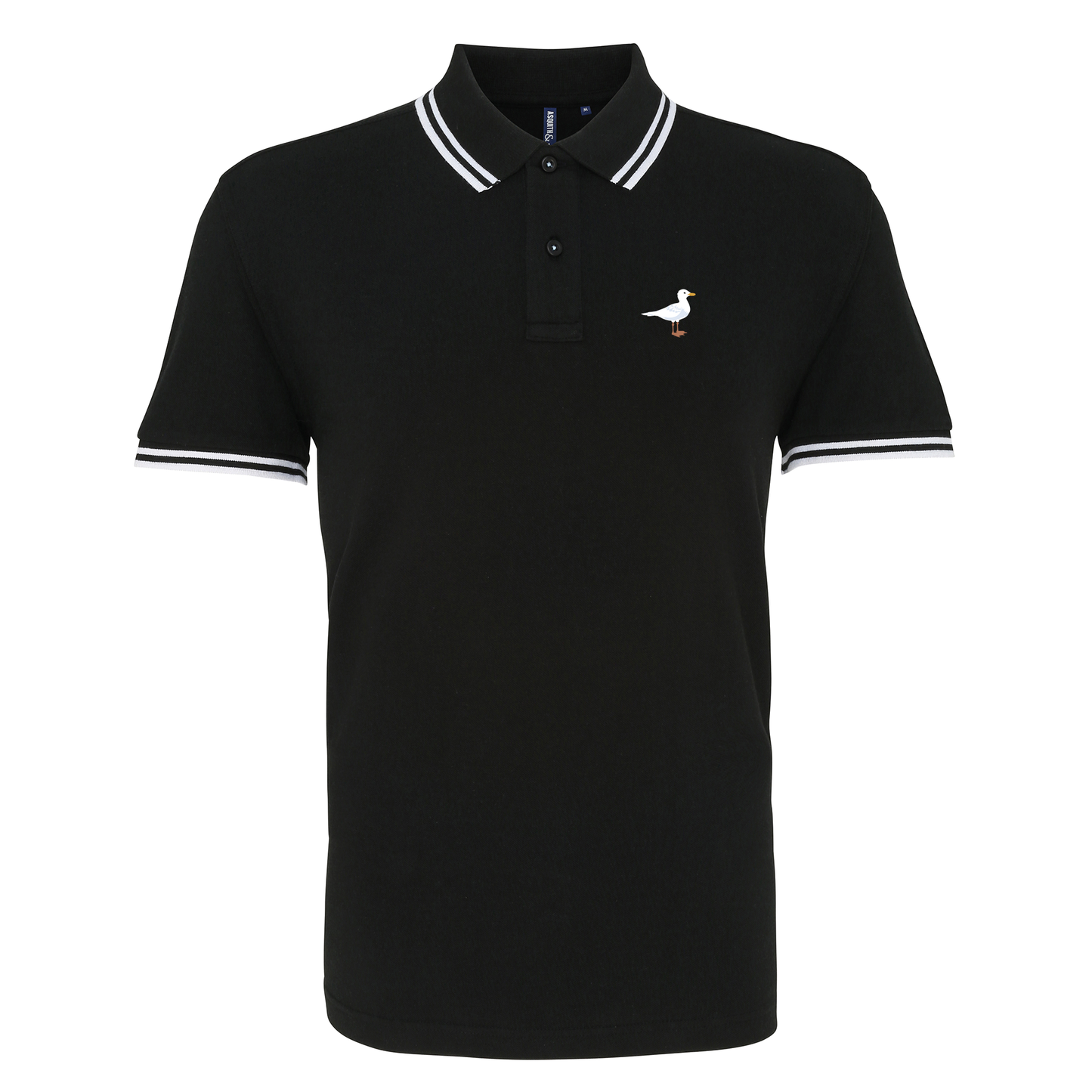 BHASeagulls Mens Tipped Polo Shirt