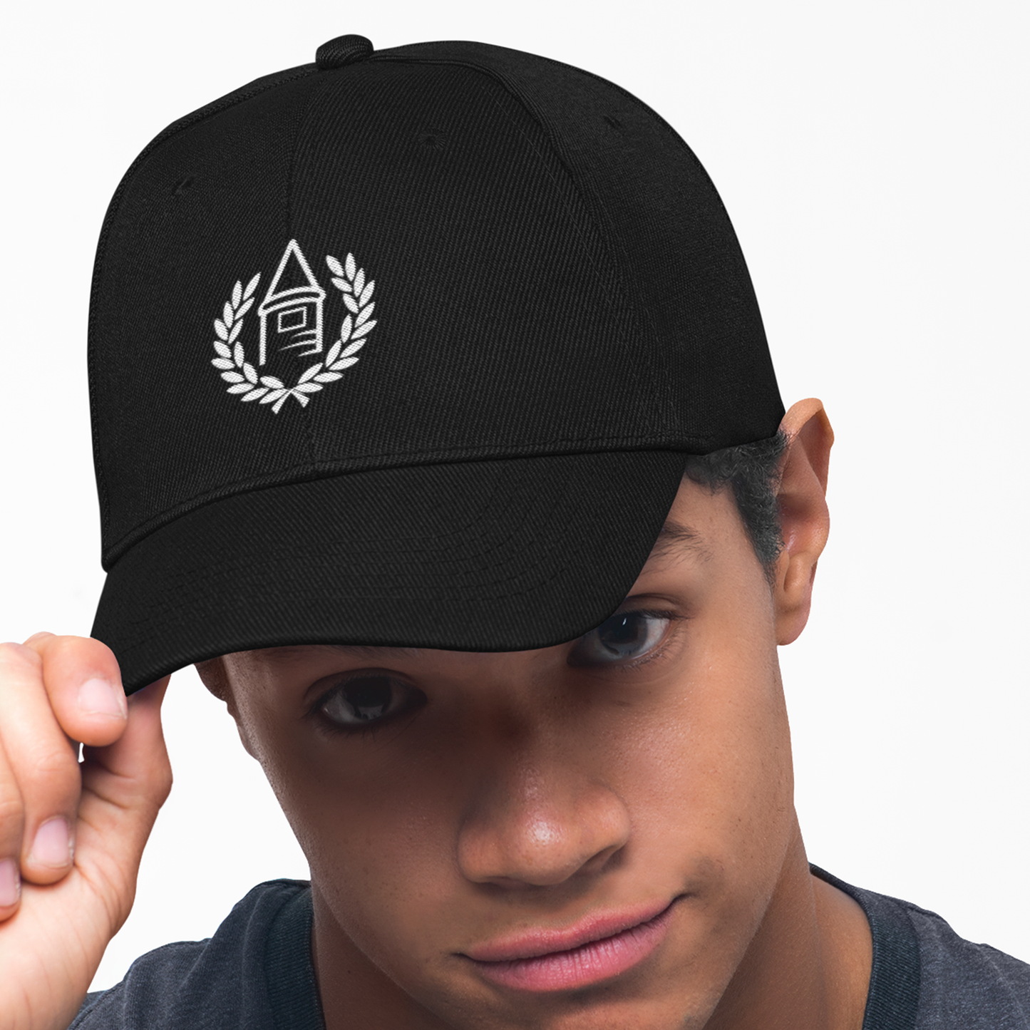 Everton Black 5-Panel Cap, 100% Cotton, One Size, Toffees logo