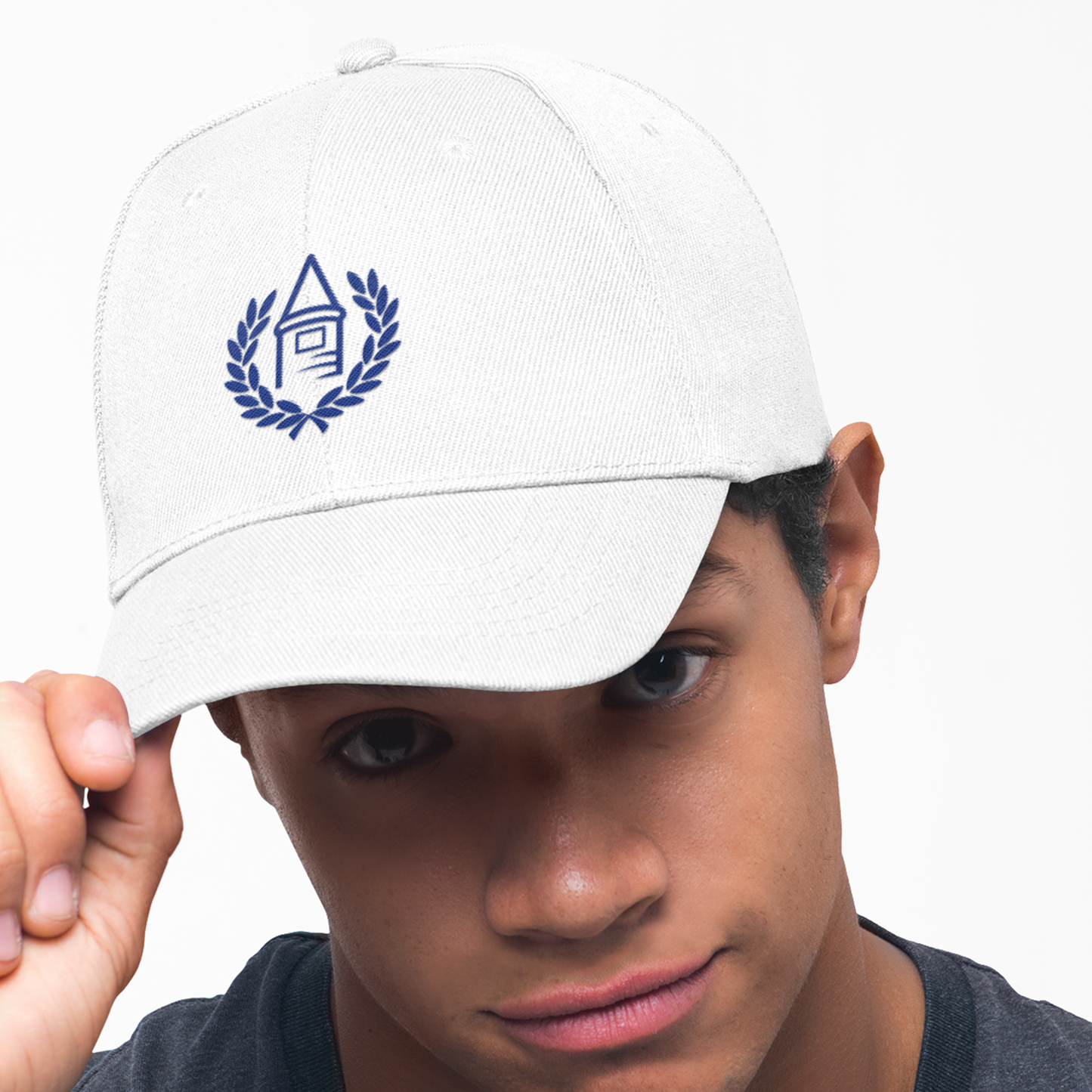 Everton White 5-Panel Cap, 100% Cotton, One Size, Toffees logo