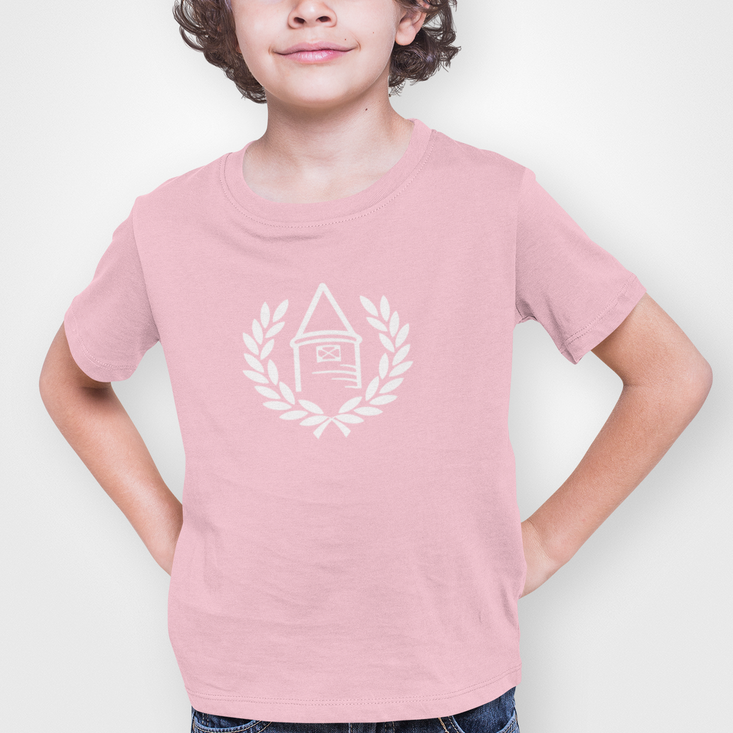 Everton Pink Childrens T-shirt, 100% Cotton, Short-Sleeve, Large Print Toffees Logo