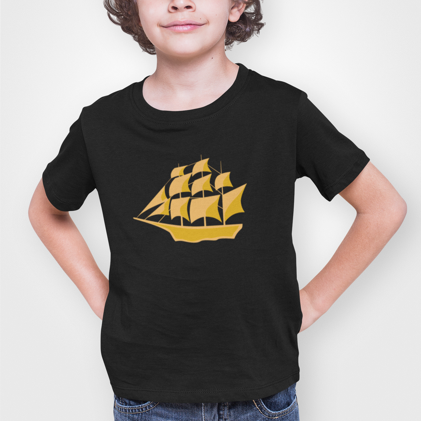 Manchester City Black Childrens T-shirt, 100% Cotton, Short-Sleeve, Large Print ManCityzens Logo