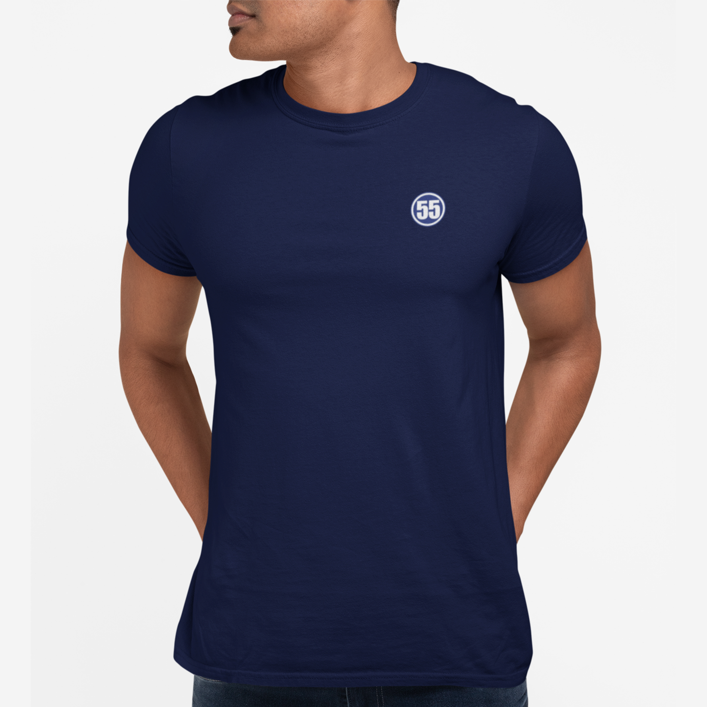 55 Embroidered Mens T-Shirt