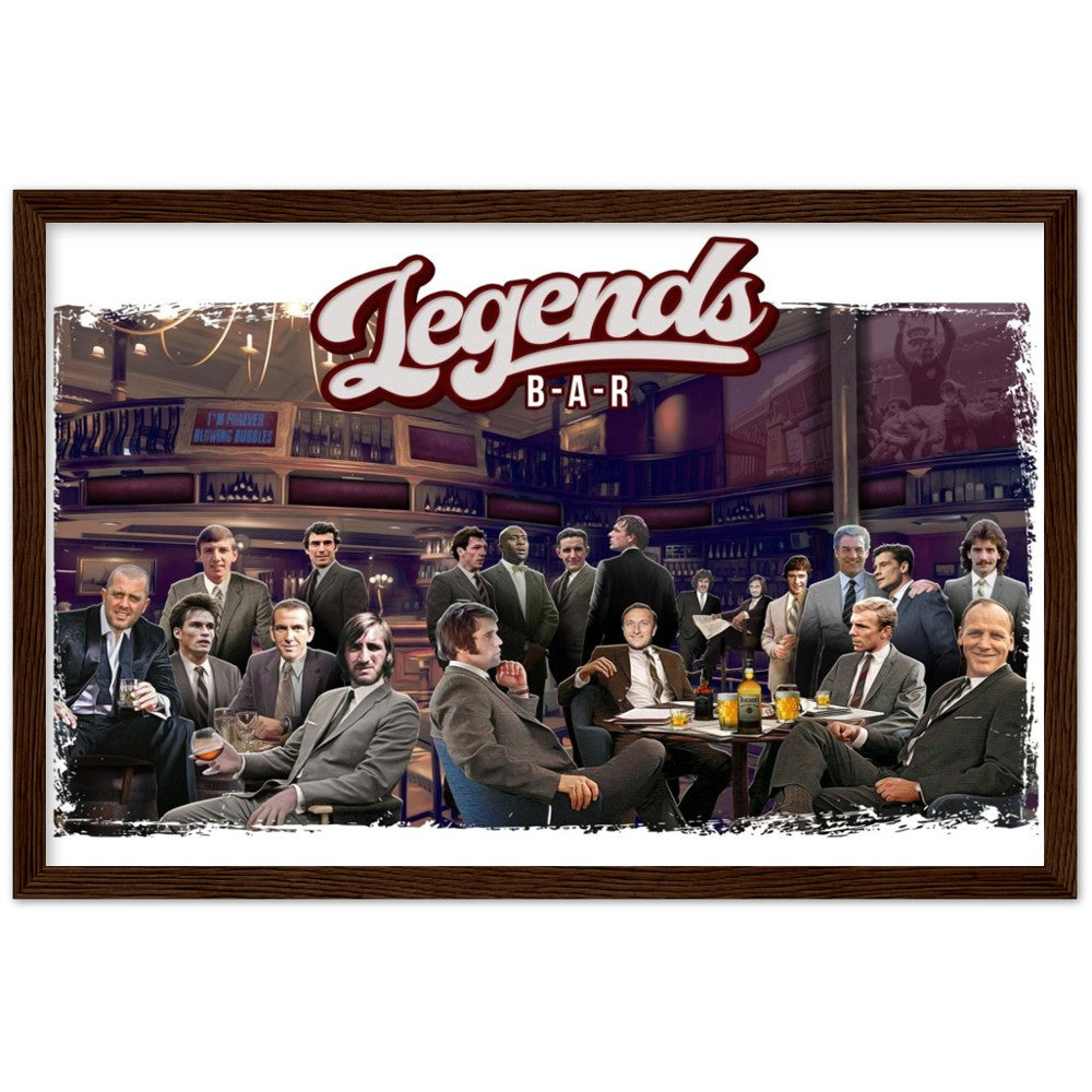 West Ham Legends Bar Framed Print