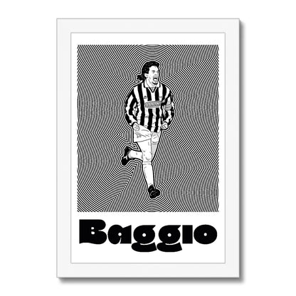 Roberto Baggio Juve Framed Print