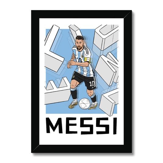 Lionel Messi Argentina Framed Print