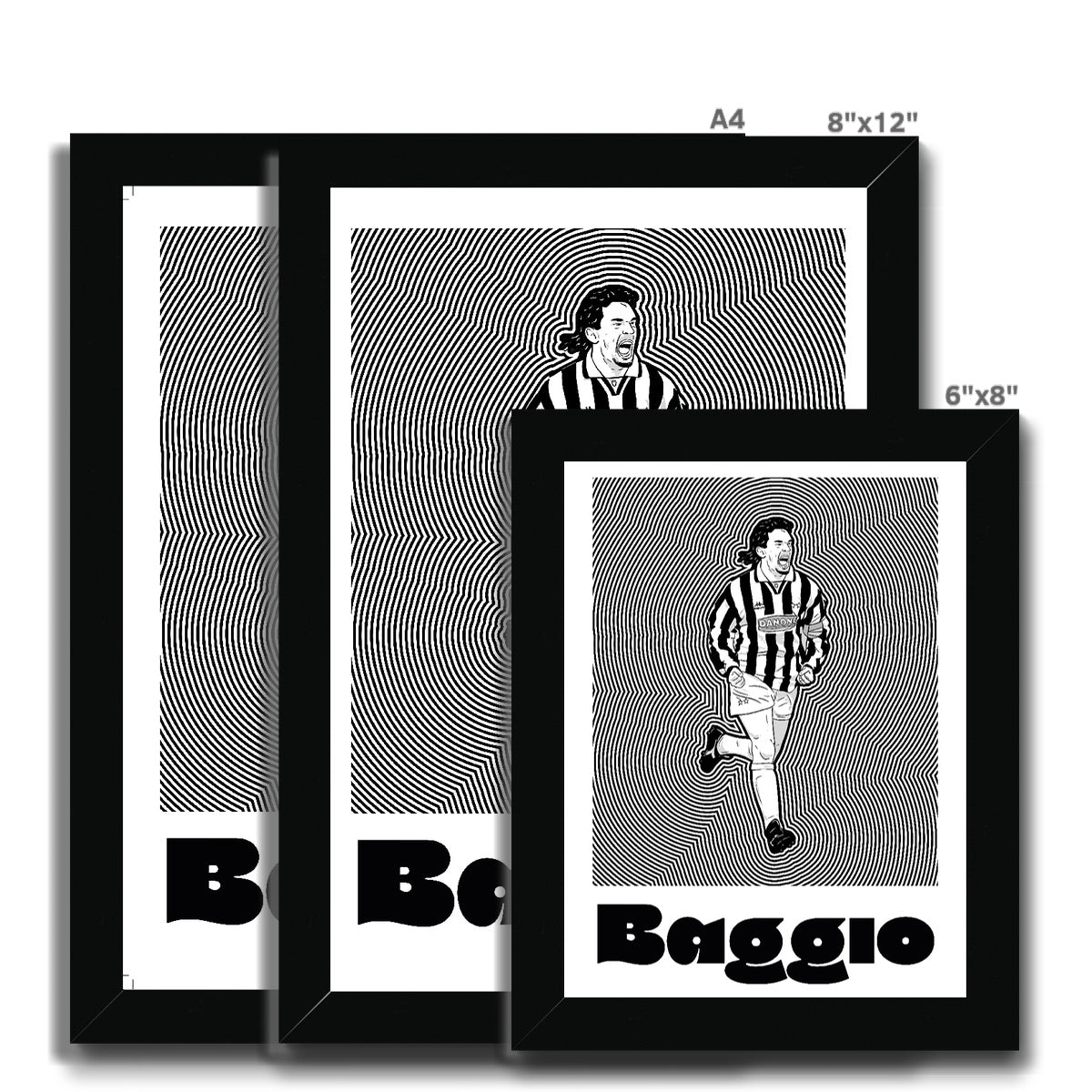 Roberto Baggio Juve Framed Print