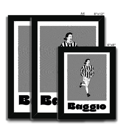 Roberto Baggio Juve Framed Print