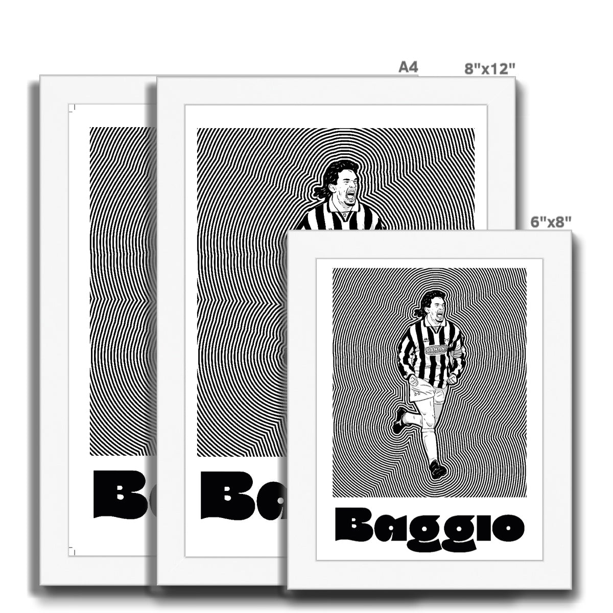 Roberto Baggio Juve Framed Print