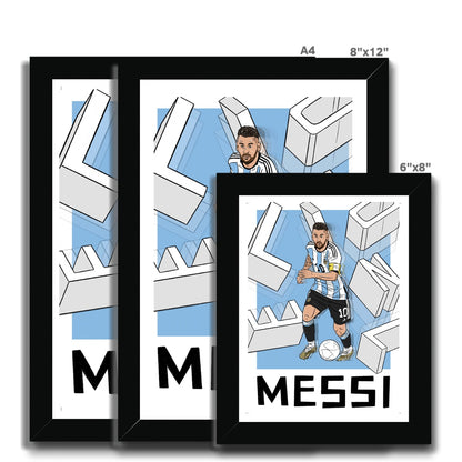 Lionel Messi Argentina Framed Print