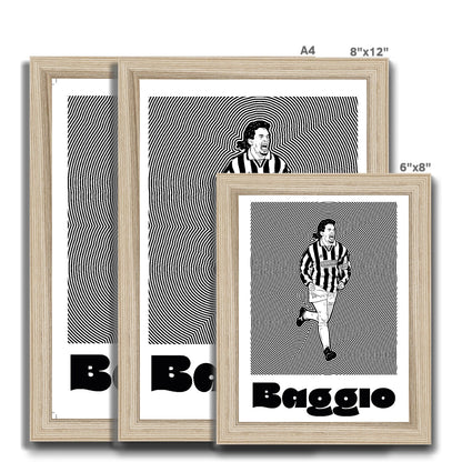 Roberto Baggio Juve Framed Print