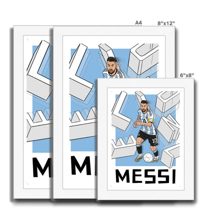 Lionel Messi Argentina Framed Print