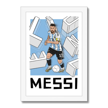 Lionel Messi Argentina Framed Print