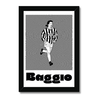 Roberto Baggio Juve Framed Print