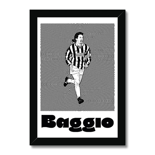 Roberto Baggio Juve Framed Print