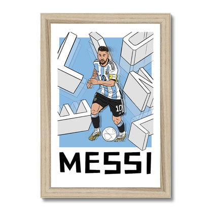 Lionel Messi Argentina Framed Print