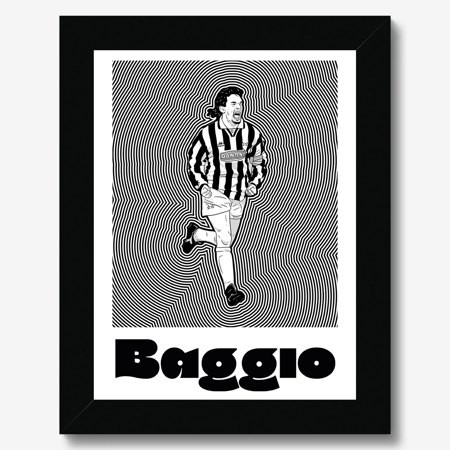 Roberto Baggio Juve Framed Print