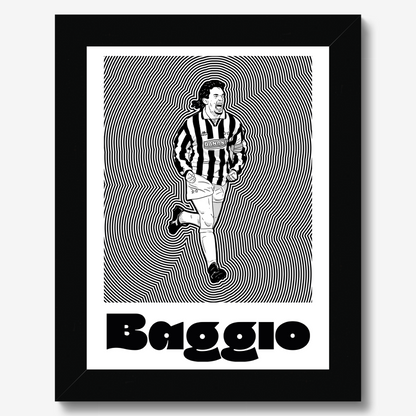 Roberto Baggio Juve Framed Print