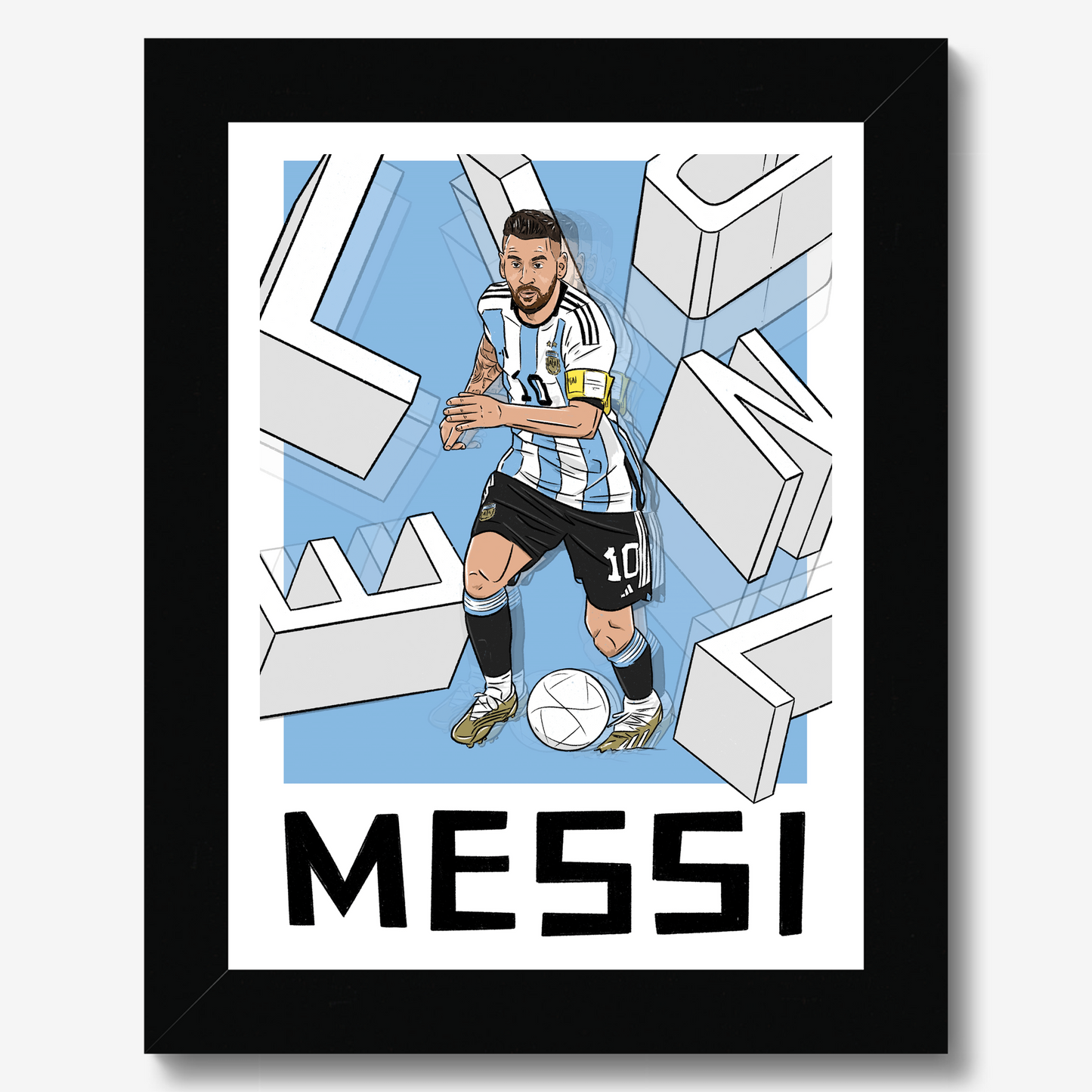 Lionel Messi Argentina Framed Print