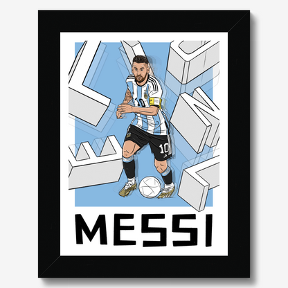 Lionel Messi Argentina Framed Print
