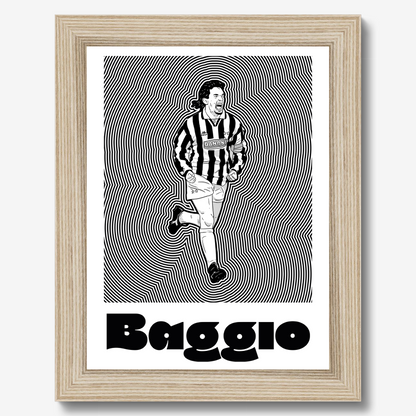 Roberto Baggio Juve Framed Print