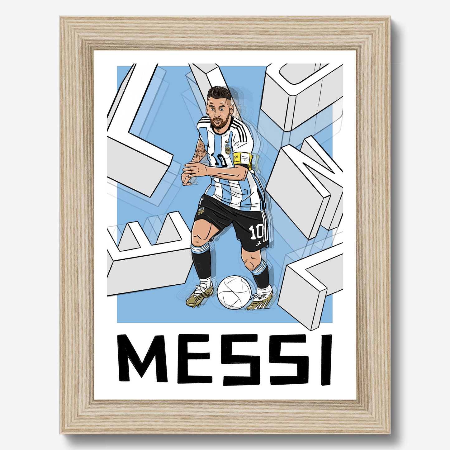 Lionel Messi Argentina Framed Print