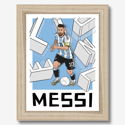 Lionel Messi Argentina Framed Print