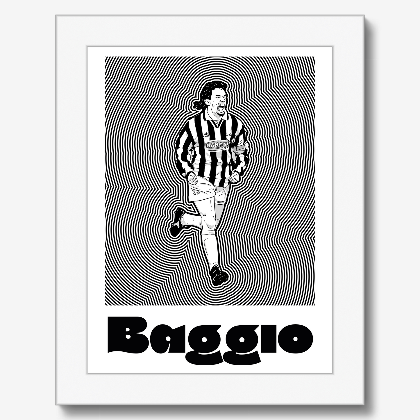 Roberto Baggio Juve Framed Print