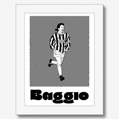 Roberto Baggio Juve Framed Print