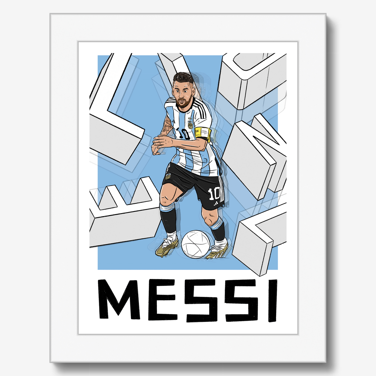 Lionel Messi Argentina Framed Print