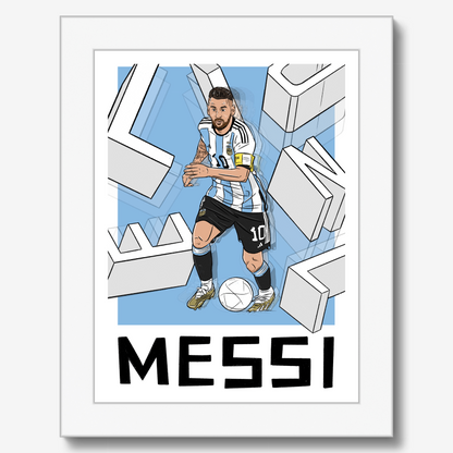 Lionel Messi Argentina Framed Print