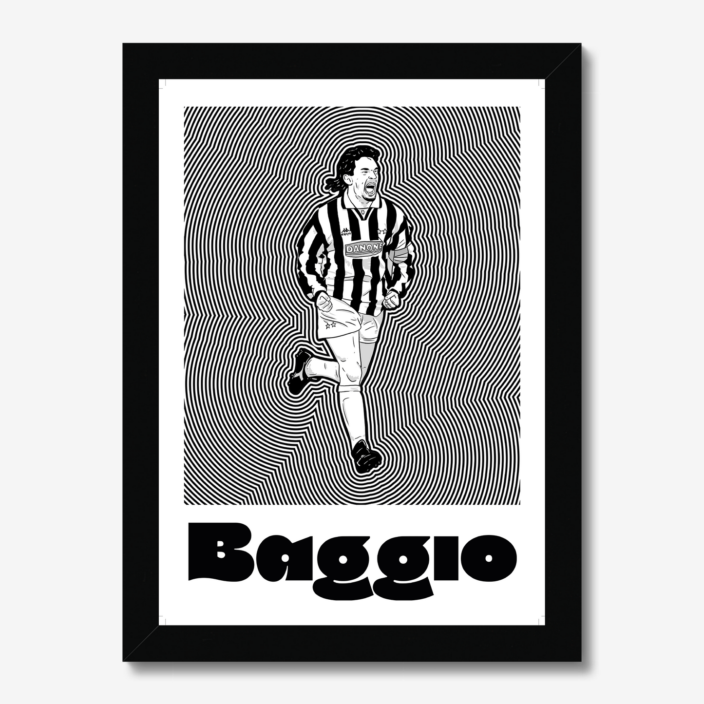 Roberto Baggio Juve Framed Print