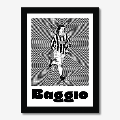 Roberto Baggio Juve Framed Print
