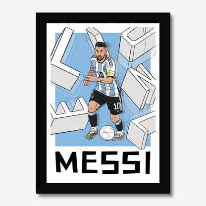 Lionel Messi Argentina Framed Print
