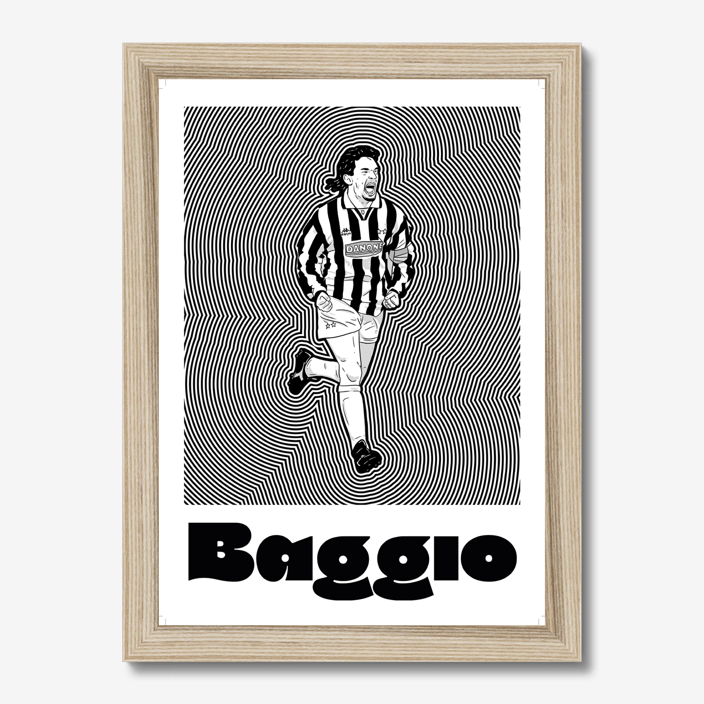 Roberto Baggio Juve Framed Print
