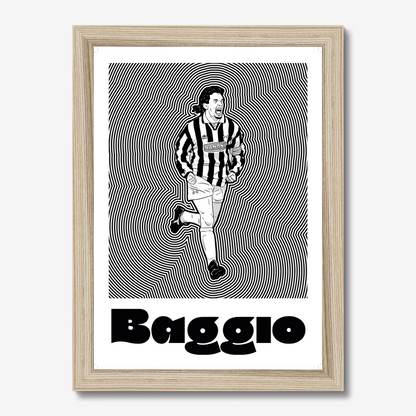 Roberto Baggio Juve Framed Print