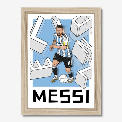 Lionel Messi Argentina Framed Print