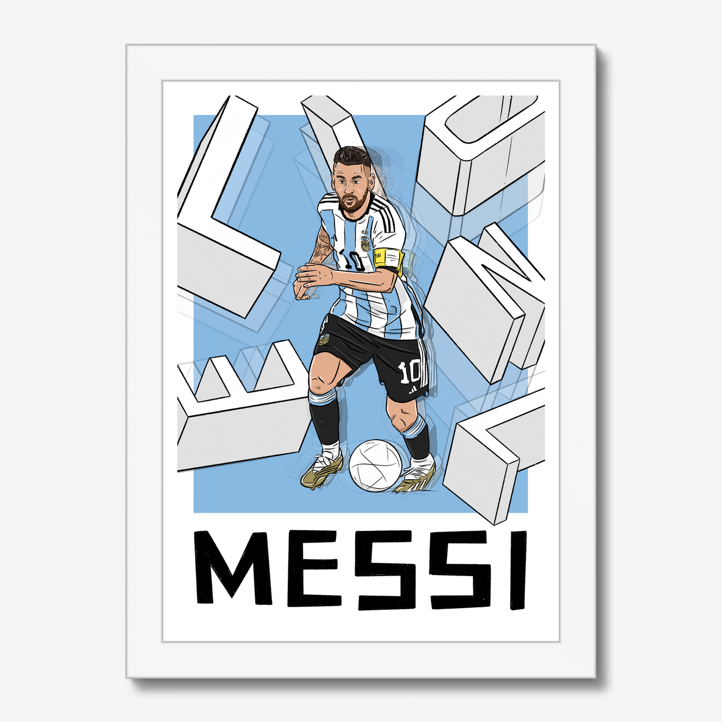 Lionel Messi Argentina Framed Print