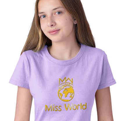 Miss World Gold Girls T-Shirt