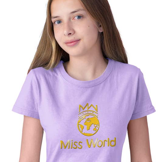 Miss World Gold Girls T-Shirt