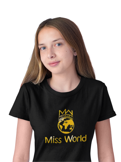 Miss World Gold Girls T-Shirt