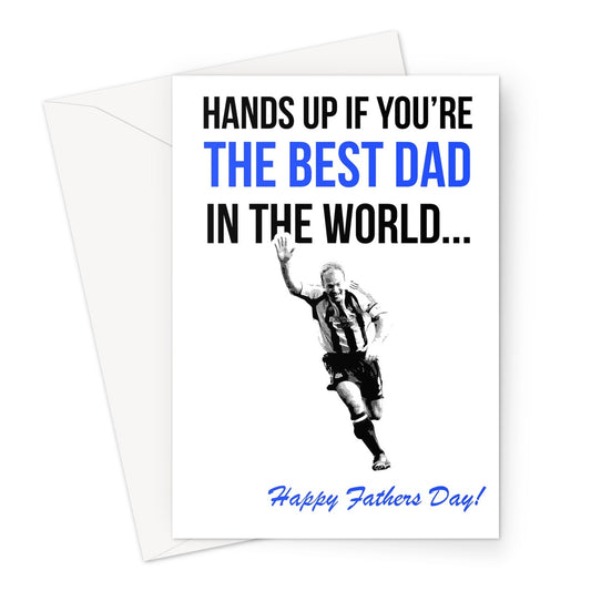 White Newcastle Fathers Day Card