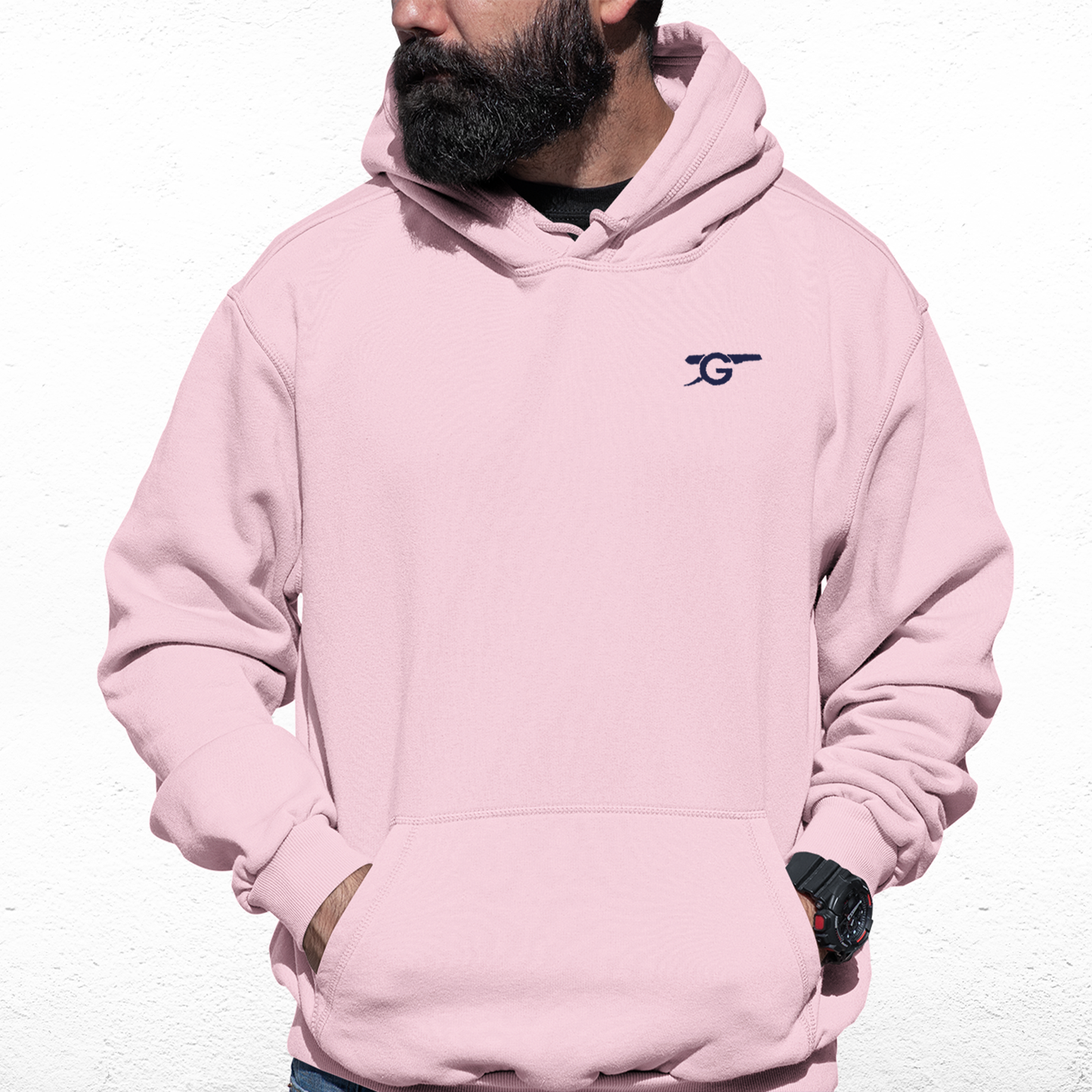 Embroidered Mens Hoodie