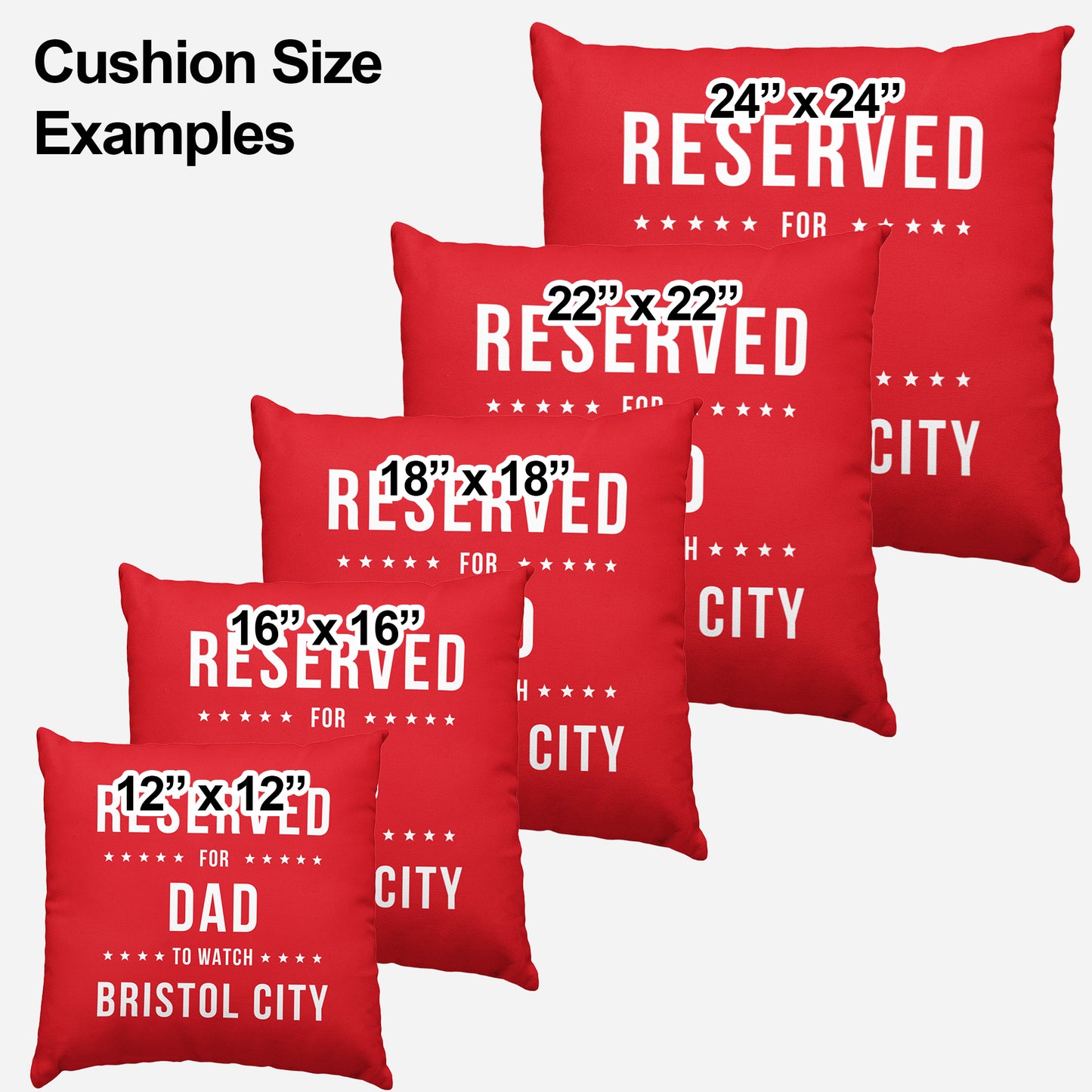Reserved Bristol City Cushion