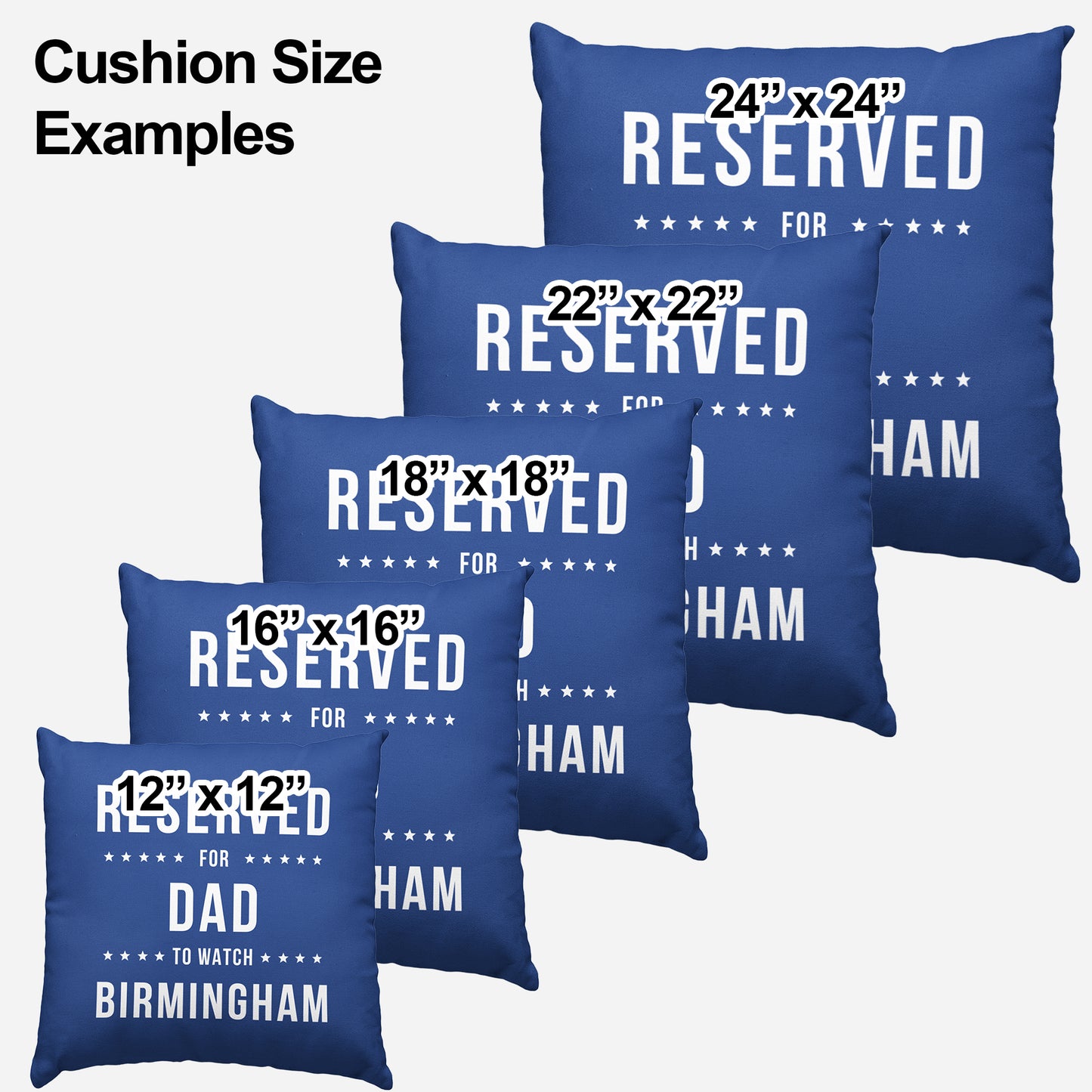 Reserved Birmingham Cushion