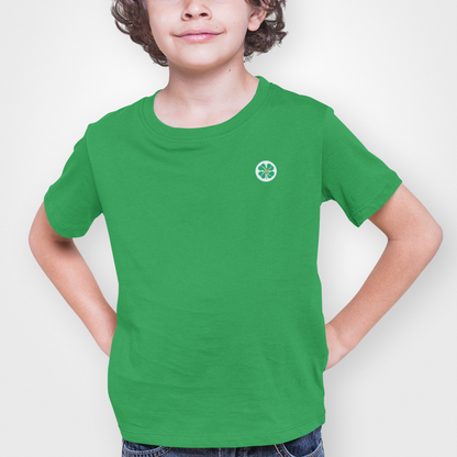 Celtic Green Childrens T-Shirt, 100% Cotton, Short-Sleeve, Embroidered Celtic Logo