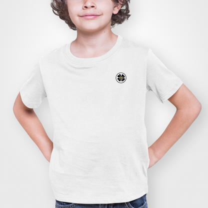 Celtic White Childrens T-Shirt, 100% Cotton, Short-Sleeve, Embroidered Celtic Logo