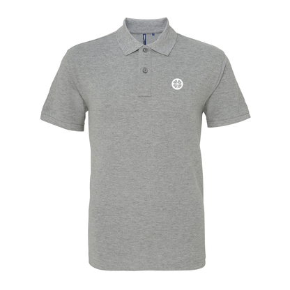 Celtic Grey Mens Three Button Polo Shirt, 100% Polyester, Short-Sleeve, Embroidered Celtic1967 Logo