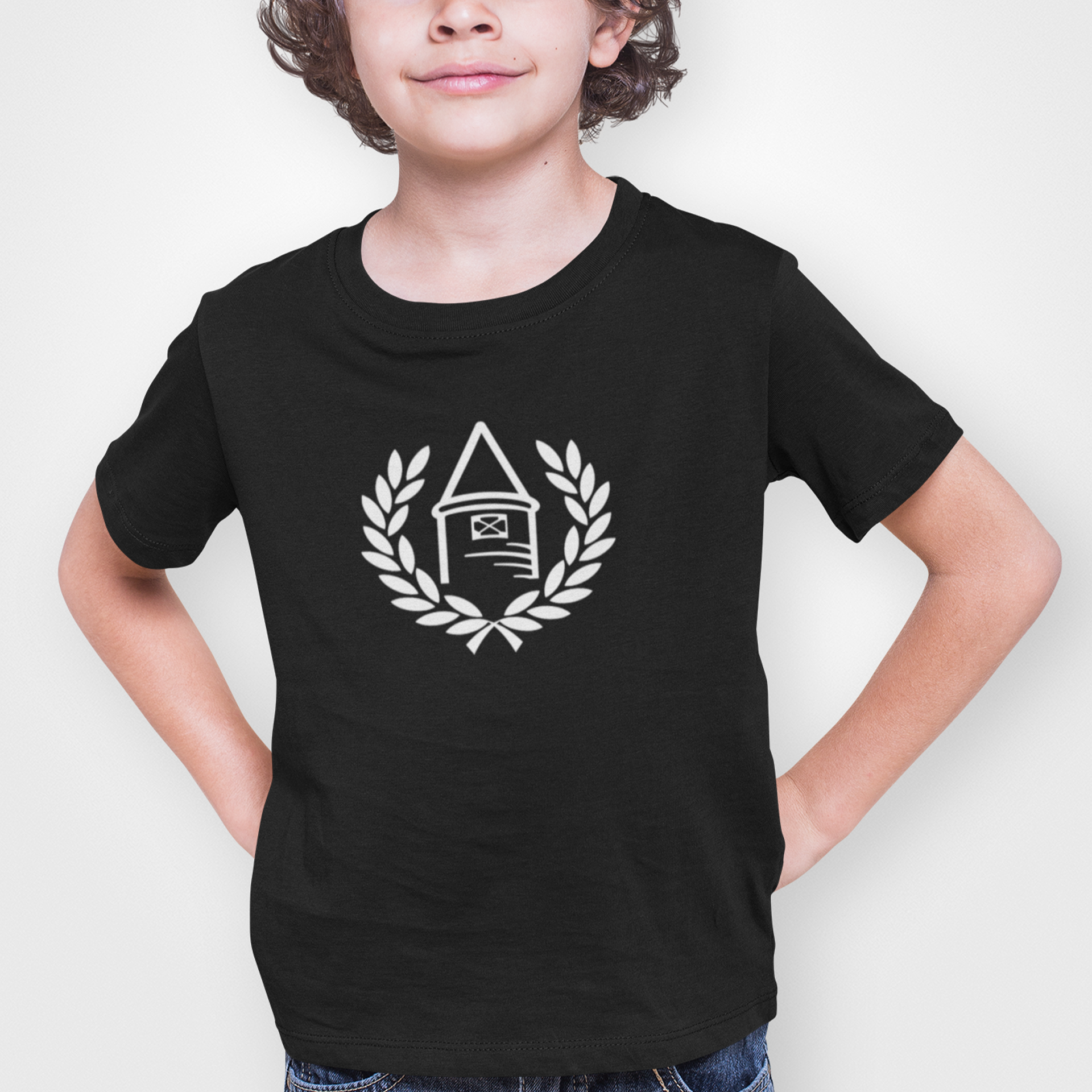 Everton Black Childrens T-shirt, 100% Cotton, Short-Sleeve, Large Print Toffees Logo