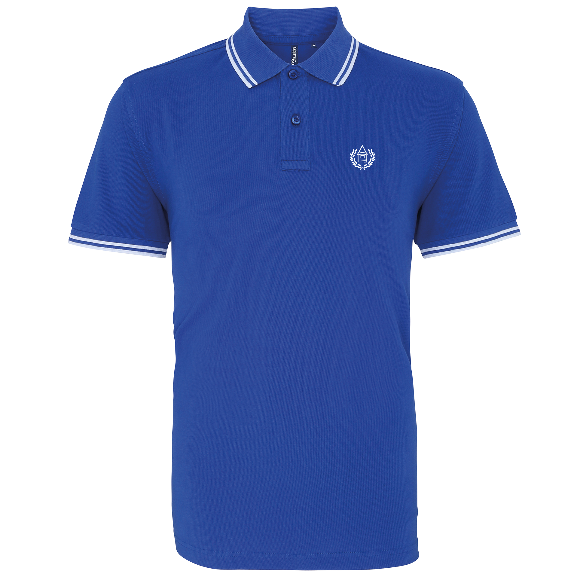 Everton Blue Mens Three Button Polo Shirt, 100% Polyester, Short-Sleeve, Embroidered Toffees Logo