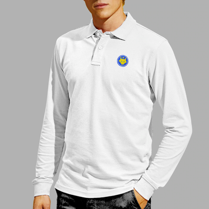 ComeOnLeicester Long Sleeve Polo Shirt